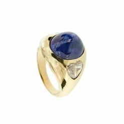 Bague en saphir et diamant