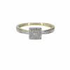 Bague entourage en or avec diamants