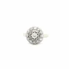 Bague Entourage Or Blanc 18k & Diamants