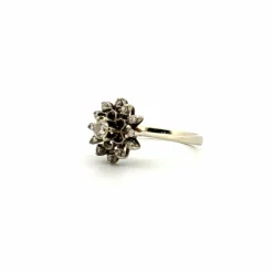 Bague Entourage Or Blanc 18k & Diamants