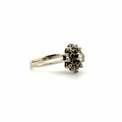 Bague Entourage Or Blanc 18k & Diamants