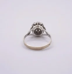 Bague Entourage Or Blanc 18k & Diamants