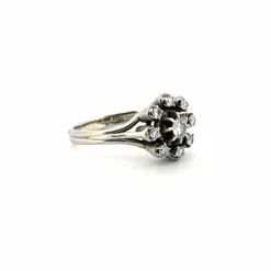 Bague Entourage Or blanc 18k & Diamants