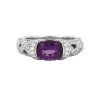 Bague Entrelacé Améthyste Diamant