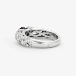 Bague Entrelacé Améthyste Diamant