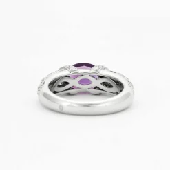 Bague Entrelacé Améthyste Diamant