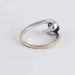 Bague Entrelac Saphir Diamants