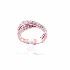 Bague entrelacée Diamants