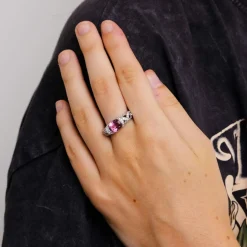 Bague Entrelacée Tourmaline Diamants