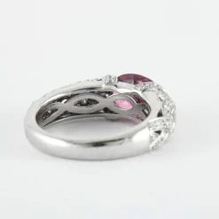Bague Entrelacée Tourmaline Diamants