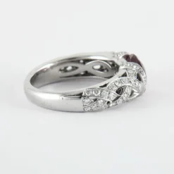 Bague Entrelacée Tourmaline Diamants