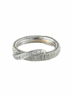 Bague Entrelacs Diamants ORO TREND