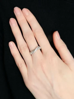 Bague Entrelacs Diamants ORO TREND
