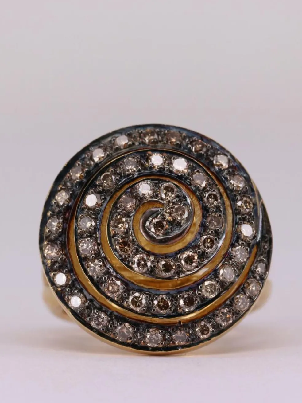 Bague escargot Or jaune Diamant