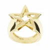Bague Etoile bombée