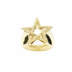 Bague Etoile bombée