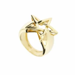 Bague Etoile bombée