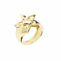 Bague Etoile bombée