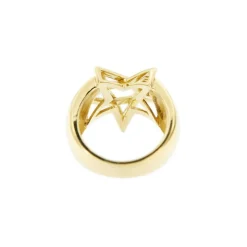 Bague Etoile bombée