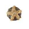 Bague Etoile de mer Or Jaune Saphirs Diamants & Pierres de Lune