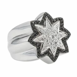 Bague Etoile Or blanc Diamant