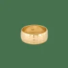 BAGUE "FACETTE" OR JAUNE