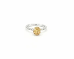Bague Favero en or blanc avec saphirs et diamants