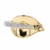 Bague Feuille Or blanc Diamant
