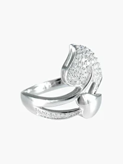 Bague Feuilles Diamants