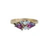 Bague fine rubis et diamants
