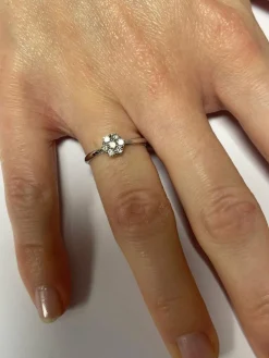 Bague Fleur 7 diamants
