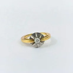 Bague Fleur 2 Ors Diamant