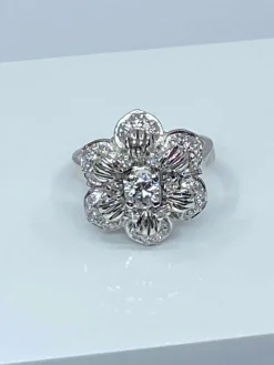Bague Fleur Diamants