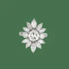 Bague fleur diamants