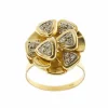Bague fleur diamants