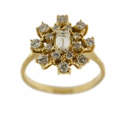 Bague Fleur diamants
