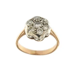 Bague Fleur diamants