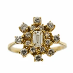 Bague Fleur diamants