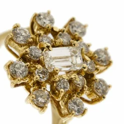 Bague Fleur diamants