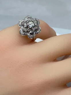 Bague Fleur Diamants