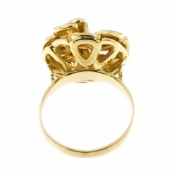 Bague fleur diamants
