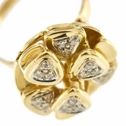 Bague fleur diamants