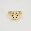 Bague Fleur en or deux tons et diamants