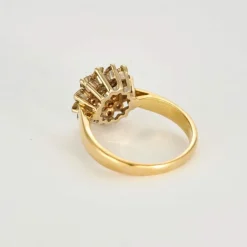 Bague Fleur en or deux tons et diamants