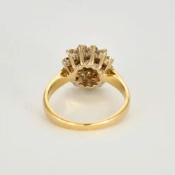 Bague Fleur en or deux tons et diamants