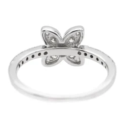 Bague Fleur Or blanc Diamant