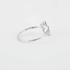 Bague Fleur Or blanc Diamants