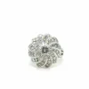 Bague Fleur Or blanc et Diamants