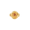Bague Fleur or et tourmaline