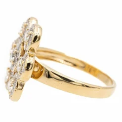 Bague Fleur Or jaune Diamant